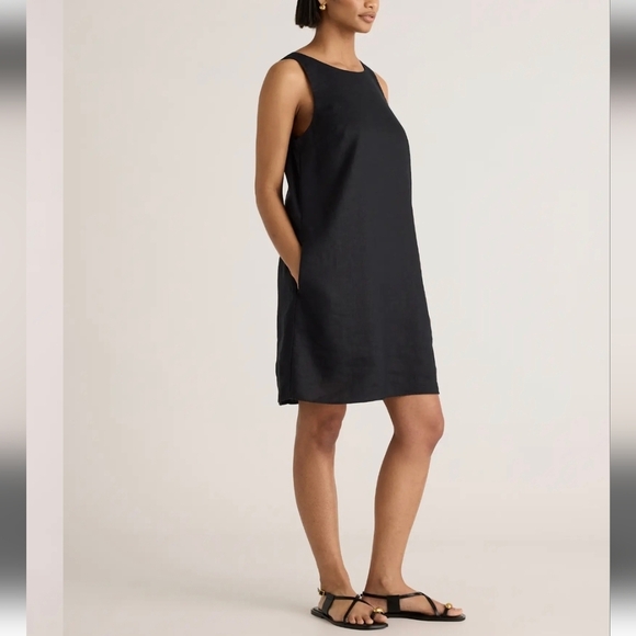 Quince Dresses & Skirts - NWT Quince 100% European Linen Tank Dress-Black